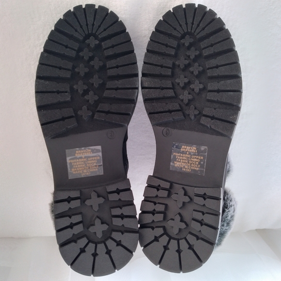 Madden Faux Suede Shearling Lined Lug Lace-Up Zip Ankle Boot, Warm Fuzzy Furry - Picture 6 of 12